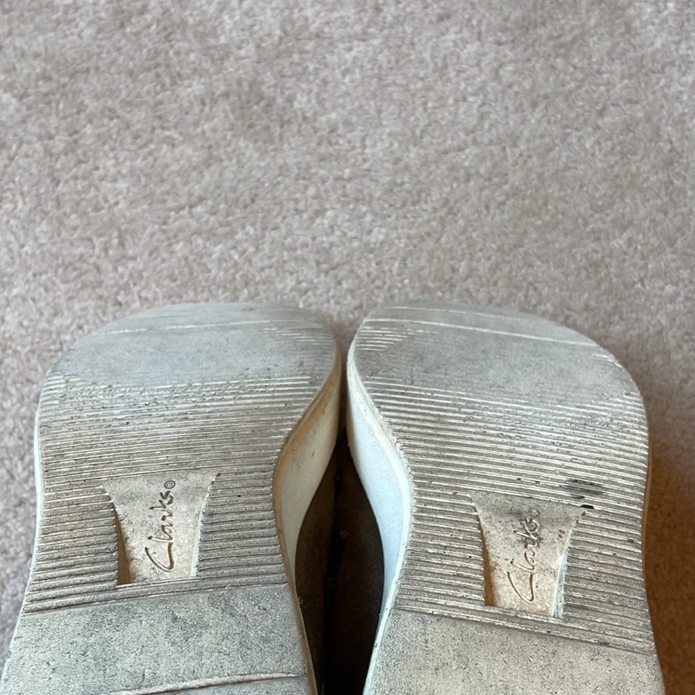 Clarks brown suede sneakers